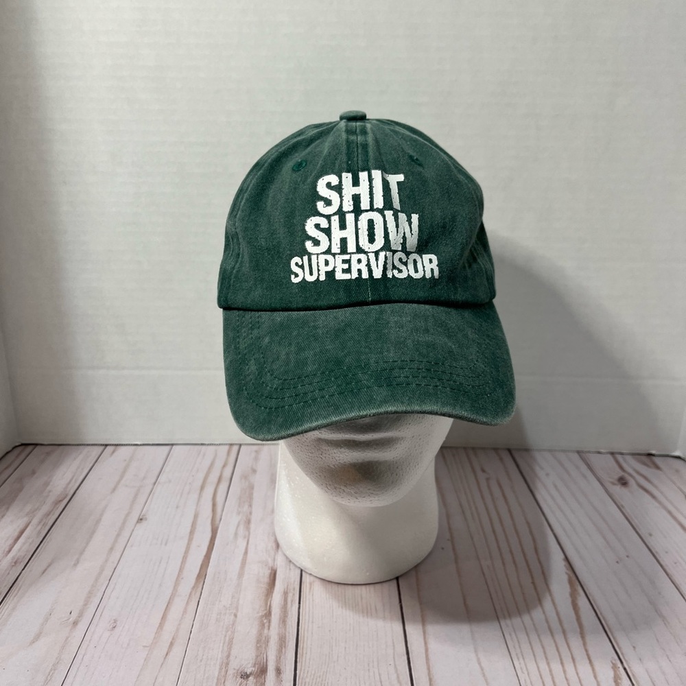 Shit Show Supervisor Green Baseball Hat